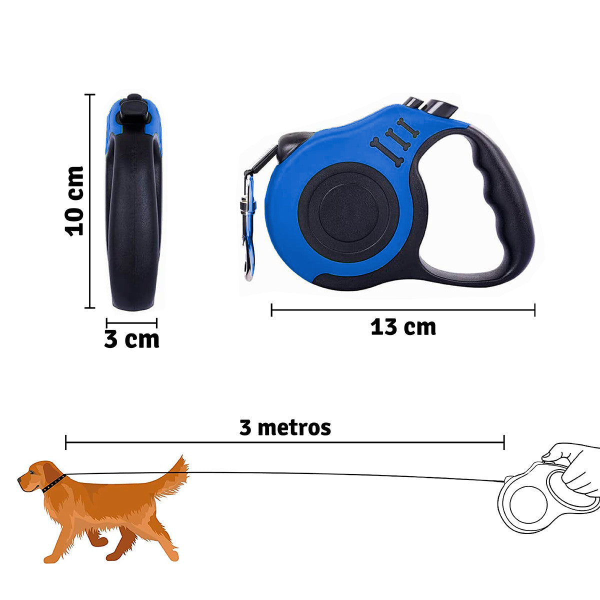 Correa Extensible para Perros 🐶 – Control Total y Comodidad en Cada Paseo 🏞️