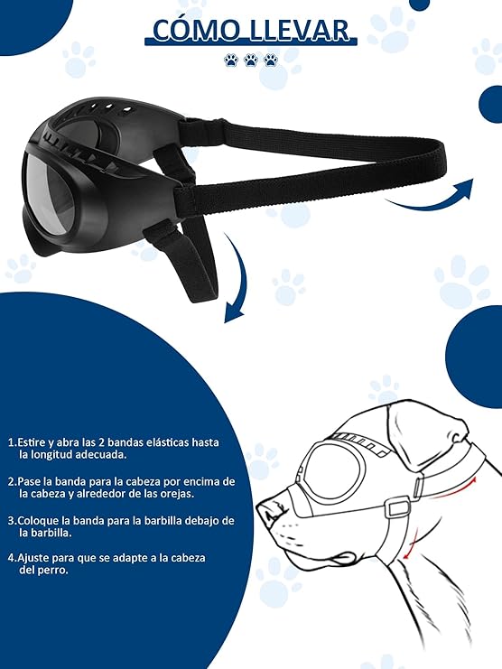 🐾 Gafas Protectoras para Perros – ¡Estilo y Seguridad al Aire Libre! 😎