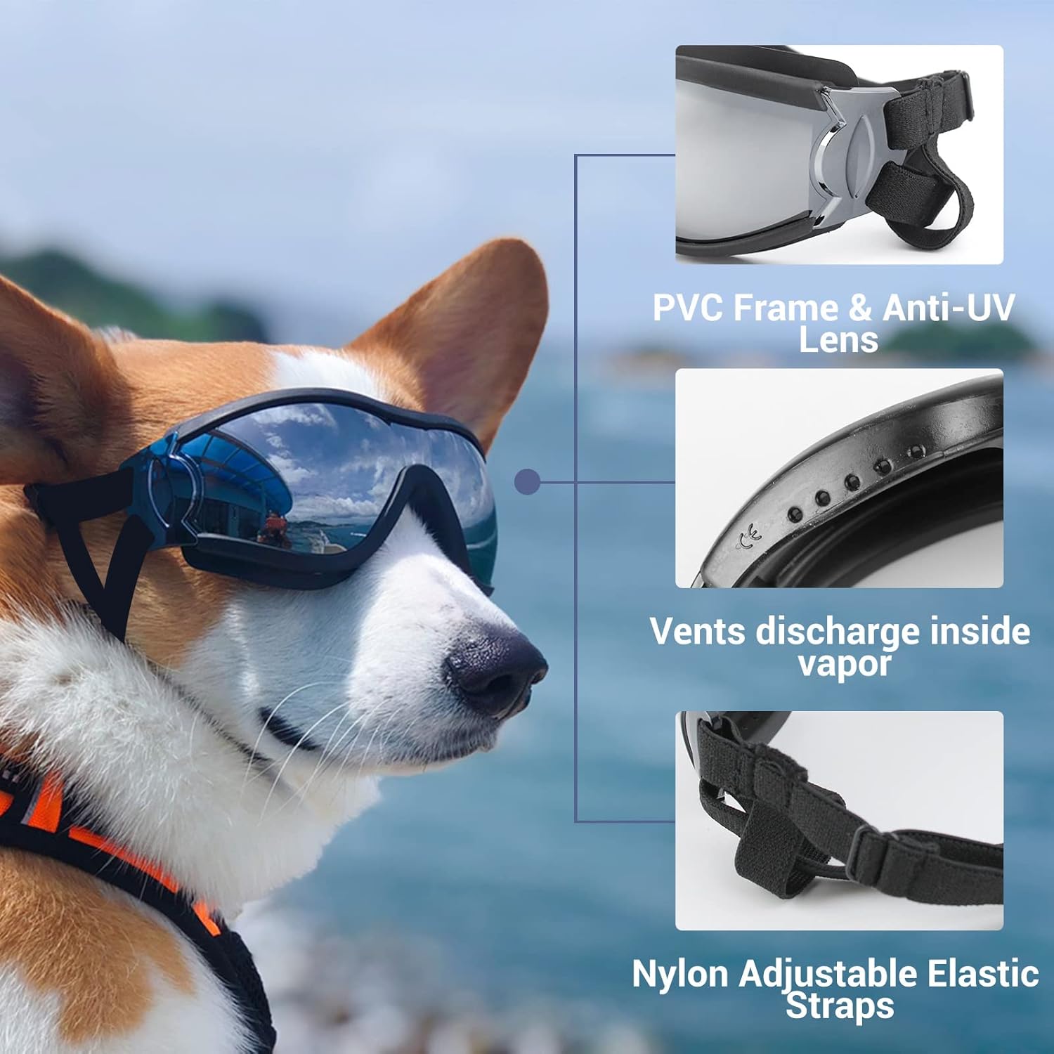 🐾 Gafas Protectores para Perros – ¡Estilo y Protección en Cada Aventura! 😎